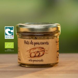 Pâté de pois carré à la provençale bio artisanal